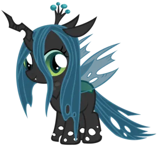 😊 Queen Chrysalis My Little Pony Pônei, Desenho animado, Rainha, Chrysalis, Vilão, My Little Pony telegram sticker