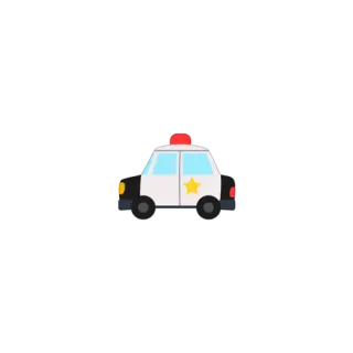 🚓 police, car, vehicle, sheriff, law, enforcement telegram sticker