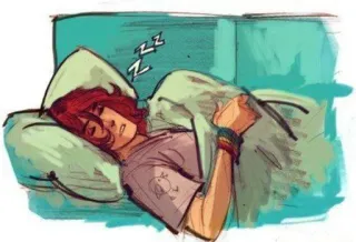 😴 ZZ slapen, moe, lui, rusten, bank, kussen telegram sticker