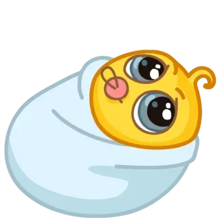 👶 Baby, süß, Emoji, Kleinkind, Bündel, Cartoon whatsapp sticker