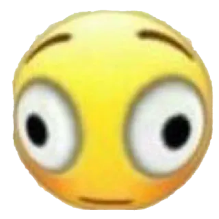 😳 Эмодзи, В шоке, Широко раскрытые глаза, Выражение, Смешно, Стикер whatsapp sticker