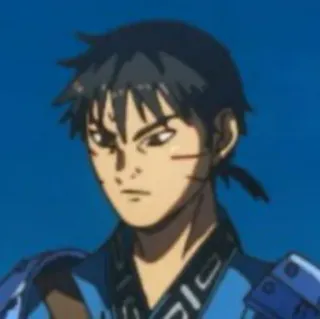 😐 Xin Kingdom Anime, Charakter, Porträt, Manga, Königreich whatsapp sticker