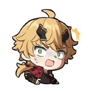 🍁 Thoma Genshin Impact 动漫, Q版, 原神, 托马, 游戏, 角色 telegram sticker
