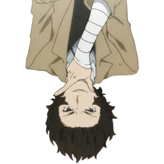 🤔 Osamu Dazai Bungou Stray Dogs Anime, Personaggio, Dazai, Bungou Stray Dogs, Manga telegram sticker
