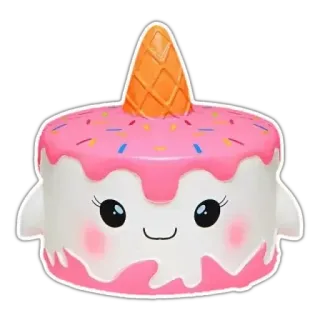 🧁 蛋糕, 甜点, 可爱, 甜, 卡通 telegram sticker