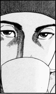☕ Kaffee, Getränk, Porträt, Gesicht, Manga, Kunst, Augen telegram sticker