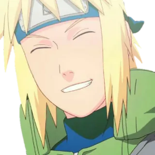 😁 Minato Namikaze Naruto anime, sorridente, ninja, biondo, Minato telegram sticker