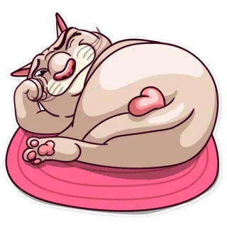 ❤️ kucing, hewan, stiker, imut, hewan peliharaan, felin, kucing domestik whatsapp sticker