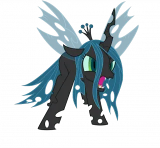 😡 Queen Chrysalis My Little Pony Pônei, Vilão, Rainha, Chrysalis, Monstro, MLP, Desenho animado whatsapp sticker