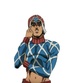 👿 Guido Mista JoJo's Bizarre Adventure Anime, Jojo, Guidomista, Personaggio, Adesivo telegram sticker