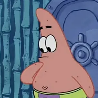 ✨ Patrick Star Spongebob Squarepants 뚱이, 스폰지밥, 만화 캐릭터, 웃긴, 니켈로디언, 애니메이션, 불가사리 telegram sticker