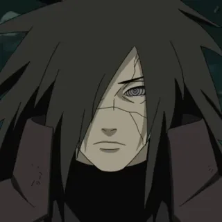 🗝 Madara Uchiha Naruto anime, manga, uchiha, ninja, war, villain telegram sticker
