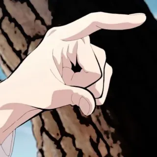 📓 pistola a dita, gesto della mano, pistola, violenza, offensivo, anime telegram sticker