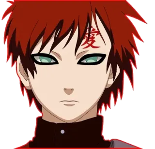 #Gaara 𝐛𝐲 -  @NARUTO_STIKERS :: @fStikBot telegram stickers