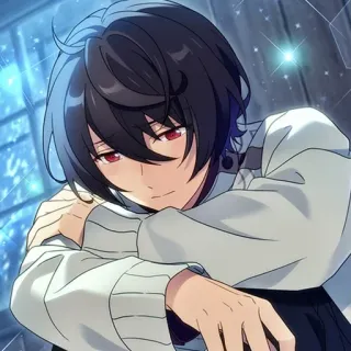 😥 Anime, Mangá, Personagem, Ilustração, Retrato whatsapp sticker