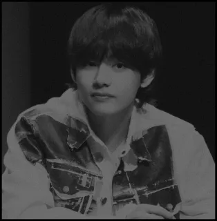 🔜 V kpop, idol, sänger, porträt, männlich telegram sticker