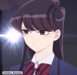 👀 Komi Shouko Komi Can't Communicate @Anime_Dynasty Anime, Manga, Komi Can't Communicate, Komi Shouko, Personage, Schooluniform telegram sticker