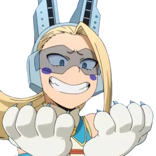 😻 Mirko My Hero Academia Mirko, My Hero Academia, Anime, Conejo, Héroe telegram sticker