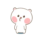 😚 lindo, oso, pegatina, dibujos animados, animal whatsapp sticker