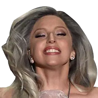 😁 Lady Gaga Lady Gaga, cantante, estrella pop, celebridad, artista, músico, entretenimiento telegram sticker