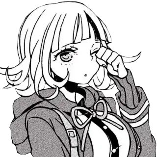 😪 Chiaki Nanami Danganronpa anime, manga, game, chiaki nanami, danganronpa telegram sticker