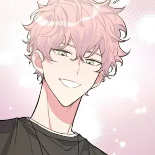 💕 动漫, 漫画, 卡通, 角色, 粉色头发, 微笑 telegram sticker