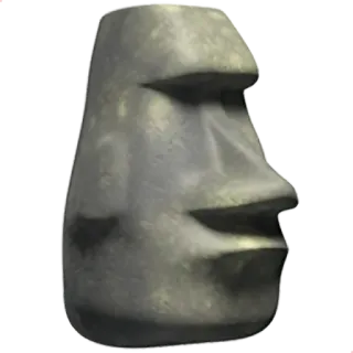 🗿 Moai, Osterinsel, Steinkopf, Skulptur, 🗿, Antike Statue telegram sticker