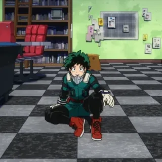 😧 Izuku Midoriya My Hero Academia Anime, My Hero Academia, Izuku Midoriya, Deku, Cartoon, Superheld whatsapp sticker