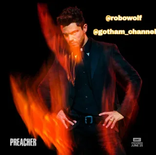 😎 Preacher PREACHER Preacher, AMC, Serie TV, Seth Rogen whatsapp sticker