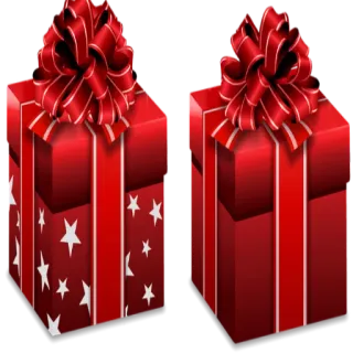🎁 礼物, 礼品, 盒子, 丝带, 红色, 庆祝 telegram sticker