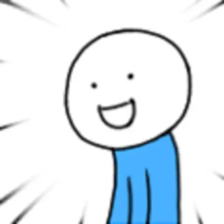 😄 cartoon, stick figure, illustration, character whatsapp sticker