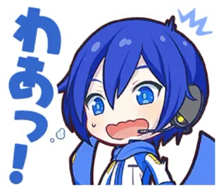 ⁉️ わあっ?! Anime, Surpris(e), Vocaloid, Kawaii whatsapp sticker