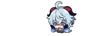 🌟 Ganyu Genshin Impact Anime, Genshin Impact, Ganyu, Fofo, Chibi, Jogo telegram sticker