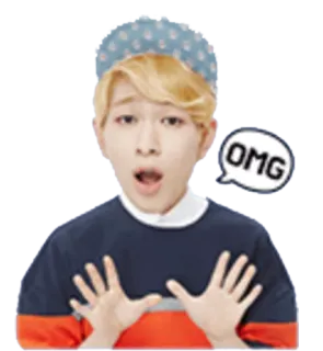 😱 OMG человек, омг, сюрприз, шок, стикер whatsapp sticker