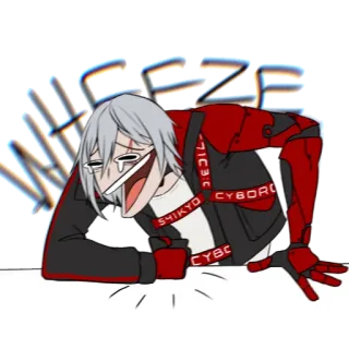 😂 WEEZP Anime, Cyberpunk, Personaje, Manga telegram sticker