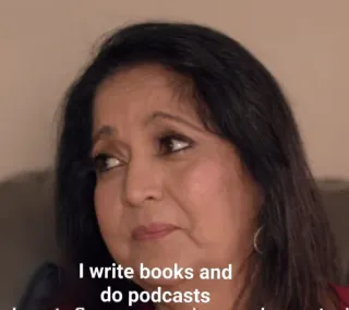 😒 I write books and do podcasts 本, ポッドキャスト, 執筆, 女性, 著者 telegram sticker