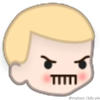 😡 kik:pls Emoji, Sticker, Arrabbiato, Faccia telegram sticker