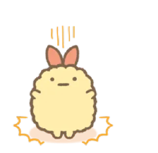 🎀 Tempura, Carino, Adesivo, Cibo whatsapp sticker