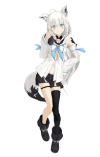 ☺️ Fubuki Shirakami anime, girl, hololive, vtuber, cute, fubuki shirakami whatsapp sticker