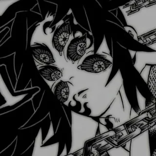 😷 Kokushibo Demon Slayer anime, demon, Kokushibo, Demon Slayer, character, manga, villain, monster telegram sticker