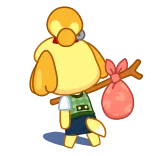 👋 Isabelle Animal Crossing Animal Crossing, Isabelle, Video game, Kartun, Lucu, Anjing whatsapp sticker