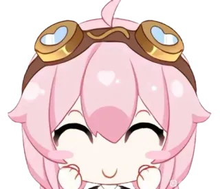 😁 Anime, Kawaii, Bonito, Cabelo rosa, Óculos telegram sticker
