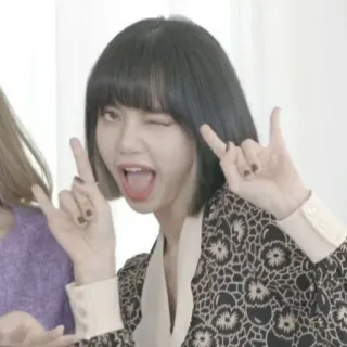 ✨ Lisa K-Pop, Sänger, Lisa, Blackpink, Zwinkern, Koreanisch telegram sticker