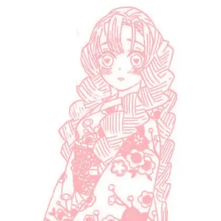 🤍 Mitsuri Kanroji Demon Slayer mitsuri kanroji, demon slayer, anime, manga, pink, character telegram sticker