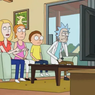 🛸 Rick Sanchez Rick and Morty rick and morty, zeichentrick, rick sanchez, adult swim, familie, fernsehserie telegram sticker