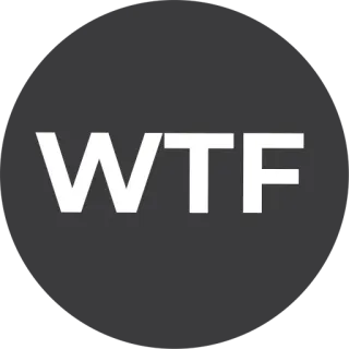 🤓 WTF wtf, сленг, выражение, интернет сленг telegram sticker
