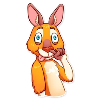 🤪 binatang, kartun, kelinci, imut, lucu whatsapp sticker