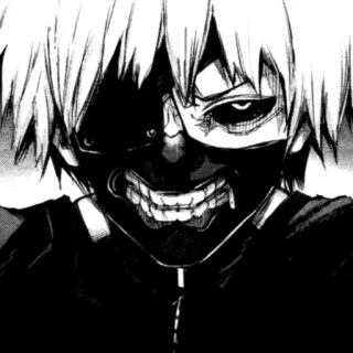 ⛓ Ken Kaneki Tokyo Ghoul Anime, Mangá, Tokyo Ghoul, Ken Kaneki, Ghoul, Máscara telegram sticker