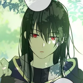 🇹🇹 アニメ, マンガ, 漫画, カートゥーン, 似顔絵, キャラクター, 赤い目 telegram sticker
