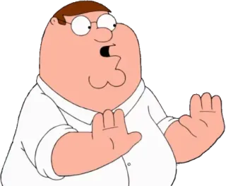 😒 Peter Griffin Family Guy 卡通, 搞笑, 彼得·格里芬, 恶搞之家, 角色 telegram sticker